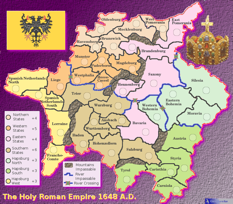 Священная римская империя карта 14 век